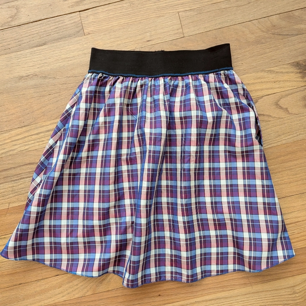 One September - Plaid Circle Skirt - Size Petite